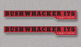 1970 Kawasaki F3 Bushwhacker side panel decal set