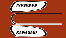 1970 Kawasaki F5 tank decals