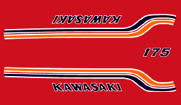 1972 Kawasaki F7 decals