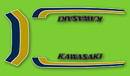 1973 Kawasaki F9 Fuel Tank Decals