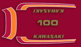 1973 Kawasaki G4TRC decal set