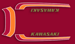 1973 Kawasaki G4TRC decal set