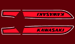 Kawasaki H2C purple decal set