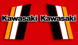 1982 Kawasaki KL250 gas tank decals