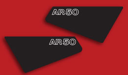 Kawasaki AR50 A1 fuel tank decals & stripe