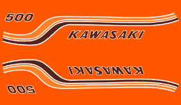 1972 Kawasaki H1B Decal Set